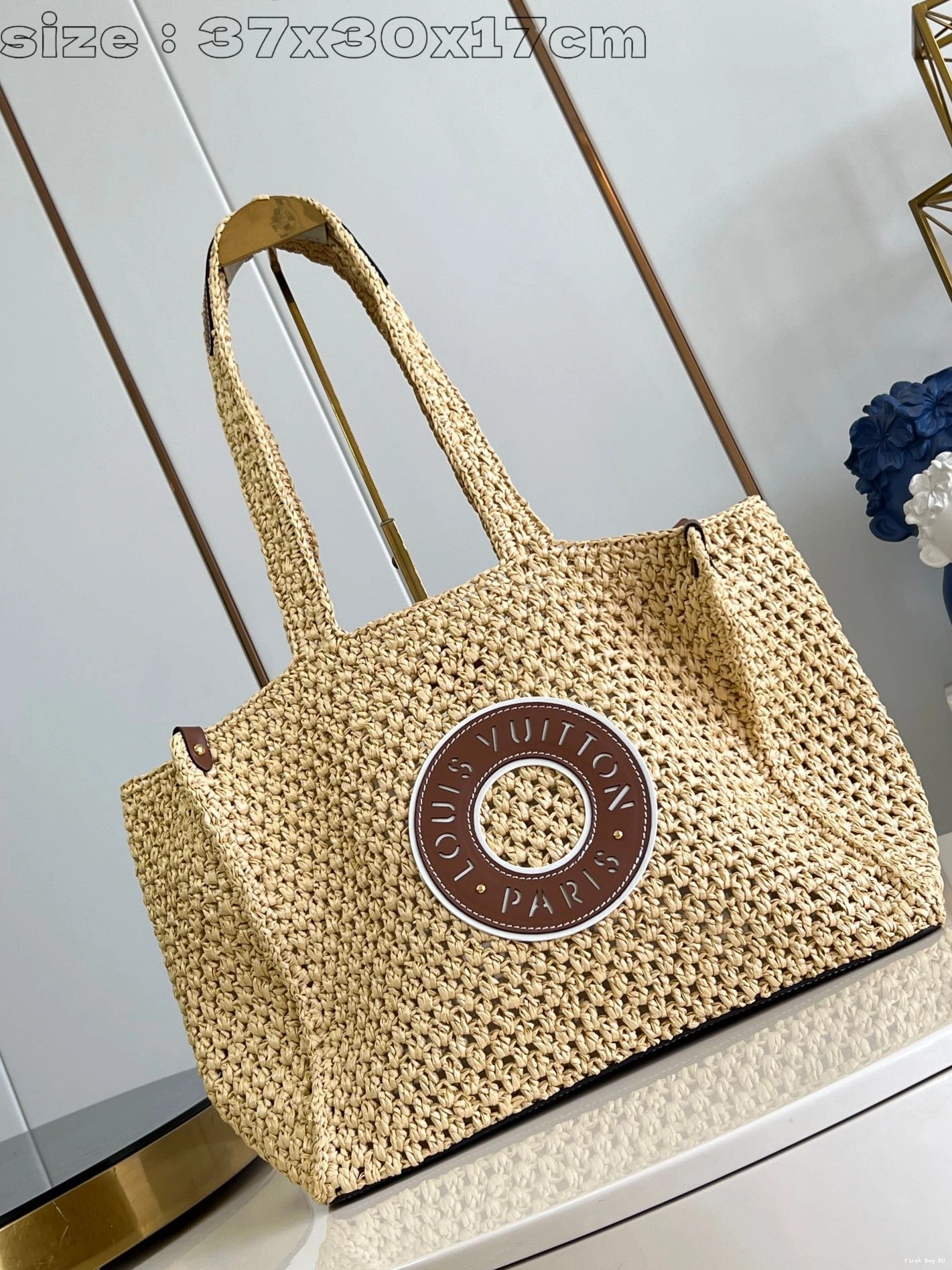 First bag ru ONTHEGO LOUIS MM-37.5*30*17cm VUITTON 0812